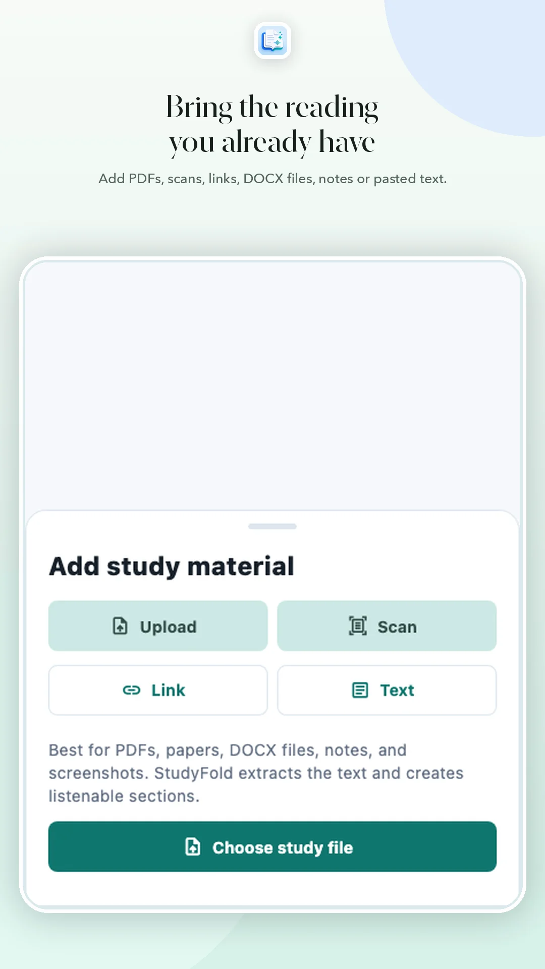 StudyFold — App screenshots 2